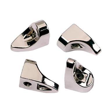 Imagem de Tongina 4 peças de suportes banjos cromados em forma de L, suportes para banjo