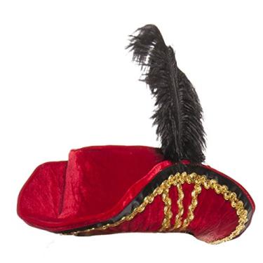 Imagem de Starline Chapéu feminino de pirata da meia-noite, Vermelho, tamanho nico