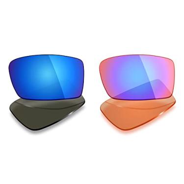 Imagem de 2 pares de lentes polarizadas de substituição da Mryok para óculos de sol Oakley Gascan – Opções
