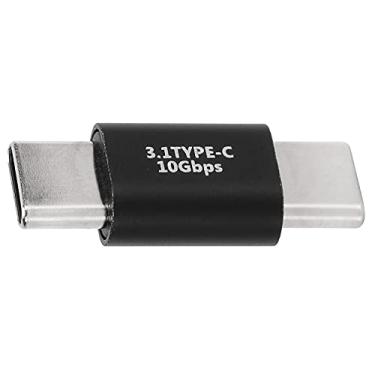 Imagem de Adaptador USB-C macho para macho, invólucro leve de liga de alumínio prático para usar adaptador extensor USB C para uso doméstico