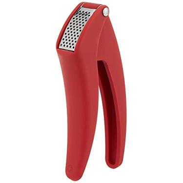 Imagem de Kuhn Rikon Espremedor de alho de fácil limpeza, não é necessário descascar, 18 cm vermelho