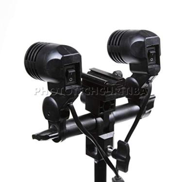 Imagem de Suporte Duplo para Flash e Lâmpada c/ Soquete E27 - PK-DE27