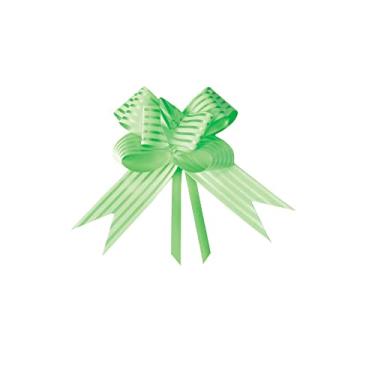 Imagem de 10 Laços Gravata Embalagem Presente Fita 23Mm Listras Vd.