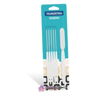 Imagem de Conjunto de Espátulas para Manteiga Tramontina Ipanema com Lâminas em Aço Inox Tramontina