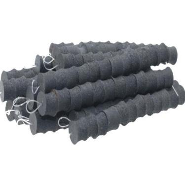 Imagem de Kit 50 Fileira Stopper Pesca Borracha Trava Boia Chumbo N3