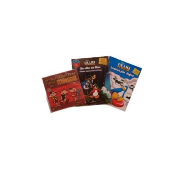 Imagem de Livro Kit 3 Livros Turma Mônica Disney Club Penguin Adesivos