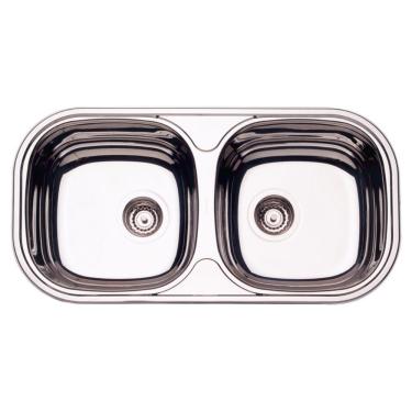 Imagem de Cuba Retangular 2C 34 BS Tramontina 78x40x15 mm - 94032/207