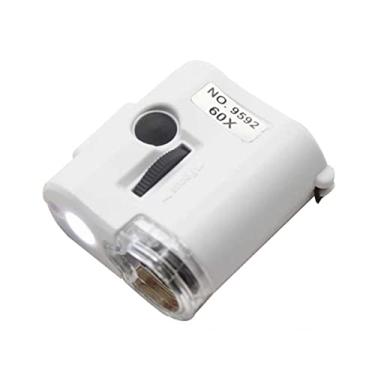 Imagem de ZTBH Kit de acessórios para microscópio 60X Microscópio LED Fonte de luz Microscópio Slides