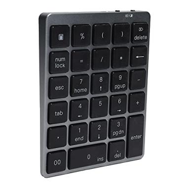 Imagem de Teclado numérico sem fio, teclado numérico mecânico de 140 mAh, para notebook, computador desktop, compatibilidade
