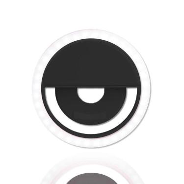 Imagem de Iluminador Ring Light Led Preto Luz Celular Selfie Universal