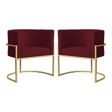 Imagem de Kit 02 Poltronas Luana Para Sala Suede Cores - DS Estofados