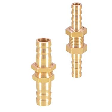 Imagem de 1 pe?a 4mm 6mm 8mm 10mm 12mm 14mm 16mm 19mm 25mm mangueira farpa anteparo lat?o farpa adaptador de montagem, 12mm OD