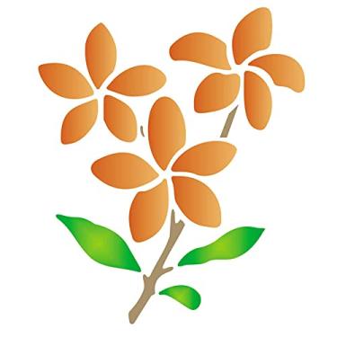 Imagem de Stencil de Plástico para Pintura OPA 15 x 20 cm - 171 Flor III