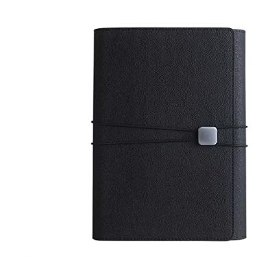 Imagem de Caderno criativo de folhas soltas A5, bloco de notas multifuncional, conta de mão de negócios, estojo de couro, capa protetora para notebook, preto, 1 peça