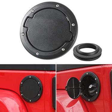 Imagem de Tampa de tanque de combustível para porta de combustível para Jeep Wrangler JK & Unlimited Sport Rubicon Sahara 2007-2018