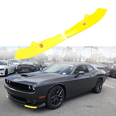 Imagem de Protetor de borda para para-choque dianteiro compatível com Dodge Challenger Scat Pack 2015 2016 2017 2018 2019 2020 2021 RT GT Replace 68327082AA 68327083AA