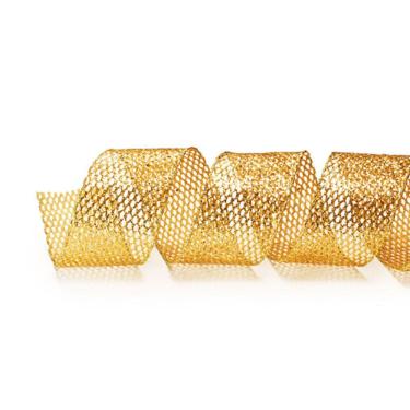 Imagem de Fita Natalina De Tela Ouro 1un 6,30cmx9,14mts 1694914