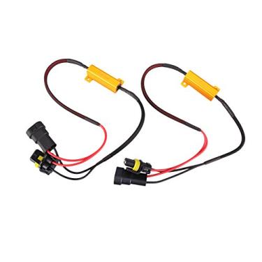 Imagem de 2 peças 9005 HB3 50W 6 ohm resistente à carga LED Decodificador Aviso Cancelador de erro para luz LED de neblina da Madlife Garage