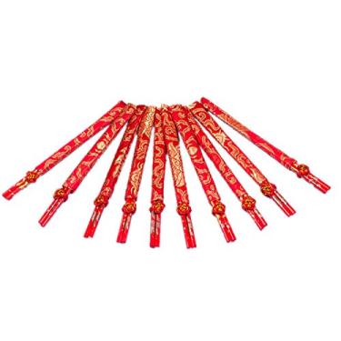 Imagem de Hashis de bambu chinês (20 pauzinhos vermelhos)