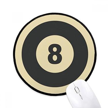 Imagem de Bilhar esporte simples geometria padrão mousepad desktop escritório tapete redondo para computador