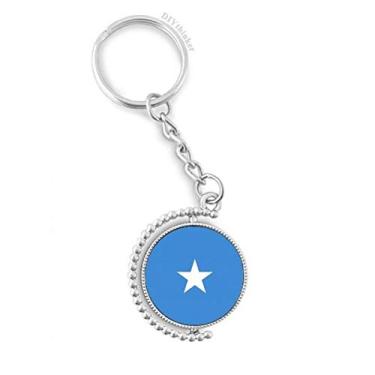 Imagem de Chaveiro giratório com bandeira nacional da Somali e país da África, Multicor