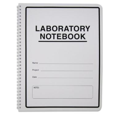 Imagem de BookFactory Caderno de laboratório estudantil (formato de grade científica) - Cópias padrão sem carbono 21 x 28 cm, 100 páginas [encadernação fio-O] (LAB-100-WTG)