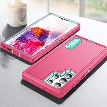 Imagem de Capa de armadura dura anti-suor para Samsung Galaxy S22 Ultra 5G S 22 Plus A53 A 53 S22ultra Capa de telefone para Samsung S22 Capas, Rose Red, para Galaxy S22 Ultra