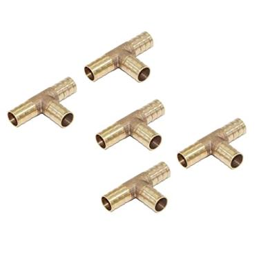 Imagem de Generic 5pcs Latão Mceneiro de Combustível Mceneiro Tee Conector Gás Água Água, 12mm