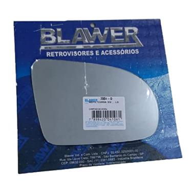 Imagem de Lente Espelho de Retrovisor Direito Corsa todos Blawer 2004 - D Lado Passageiro