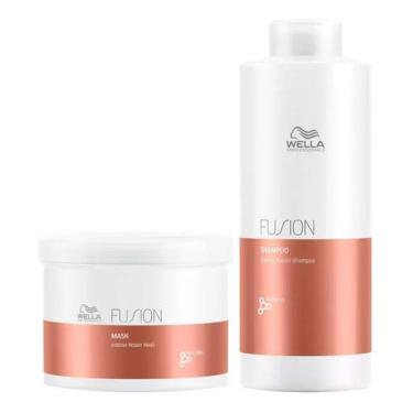 Imagem de Kit Wella Professionals Fusion - Shampoo + Máscara - Tamanho Profissional Kit