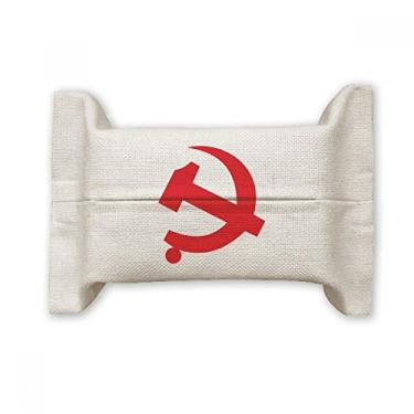 Imagem de Bolsa de linho de algodão com símbolo vermelho do comunista chinês