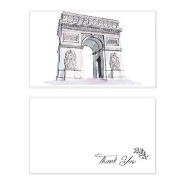 Imagem de Arc De Triomph em Paris, França, Cartão de agradecimento, Papel de Aniversário, Saudações de Casamento