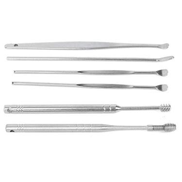 Imagem de 【 】 Removedor de cera de ouvido de silicone, ferramenta de limpeza de cera de orelha selada à prova d'água, prata para móveis diários em casa