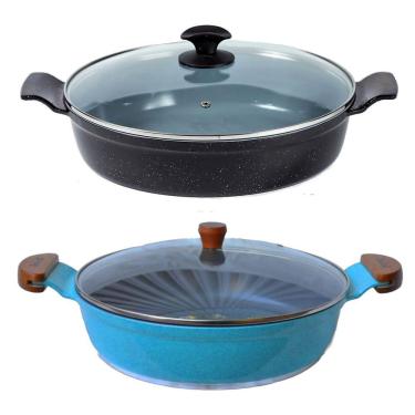 Imagem de Jogo Frigideiras Antiaderente em Cerâmica Javali 30cm N05