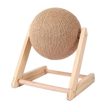 Imagem de Bothyi Brinquedo arranhador de gato bola de sisal resistente ao desgaste protetor de móveis bola arranhador de gato brinquedo interativo para animais de, Bola 16cm 16x18x22cm