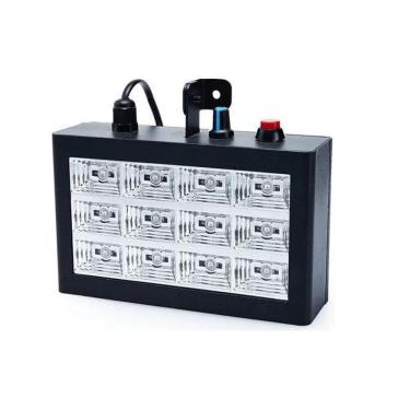 Imagem de Strobo Com 12 Leds 15W Ritmico Iluminação De Festas Branco