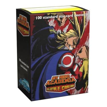 Imagem de Arcane Tinmen Dragon Shield Sleeves - Matte Art My Hero Academia All Might Flex 100 CT – MGT Card Sleeves are Smooth & Tough – Compatible with Pokemon, Yugioh, & Magic The Gathering Card Sleeves