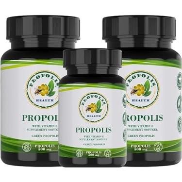 Imagem de PRÓPOLIS EM CÁPSULAS - KIT 3 PRÓPOLIS VERDE COM VITAMINA E- EM CÁPSULA 1000MG POR DIA - SUPLEMENTO PARA 150 DIAS