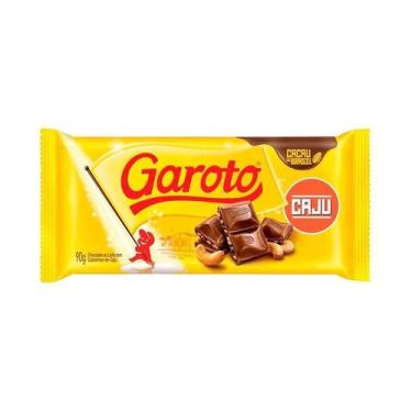 Imagem de Chocolate Barra Garoto Castanha Com Caju 80/90G