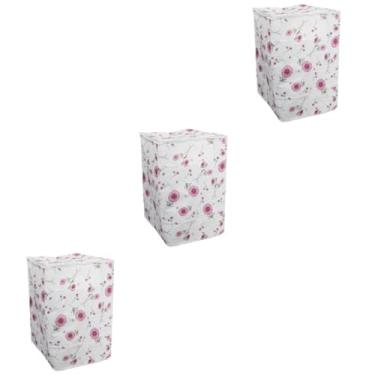 Imagem de UKCOCO 3 Peças De Tampa Para Lavadora/Secadora Tampas Para Lavadoras Capas Para Máquinas De Lavar Impressão De Flores Capas Para Lavadoras Capa Para Máquina De Lavar Ondulada
