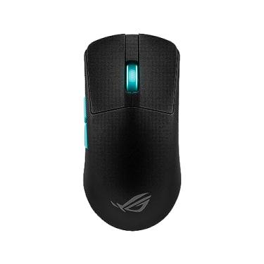 Imagem de ASUS Mouse para jogos ROG Harpe Ace Aim Lab Edition, 54 g, ultraleve, conectividade (2,4 GHz RF, Bluetooth, com fio), sensor DPI 36K, 5 botões programáveis, ROG SpeedNova, jogos esportivos e FPS, preto