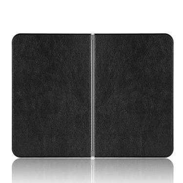Imagem de GOGODOG Compatível com Microsoft Surface Duo capa Cases Cover cobertura total ultra fina anti-deslizamento riscos resistente concha rígida de couro (preto)