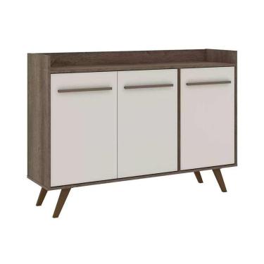 Imagem de Buffet de Sala Jantar RT3134 3 Portas Rustico/Off White - Movelbento