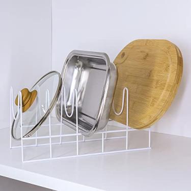 Imagem de Organizador para Tampas, Travessas, Frigideiras e Formas Armário Branco Plana Store