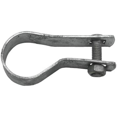 Imagem de Pulseira de tensão Jake Sales 3,8 cm para cerca de elo de corrente – Use para poste de diâmetro externo de 3,8 cm – Banda de tensão de elo de corrente galvanizado – Quantidade 12