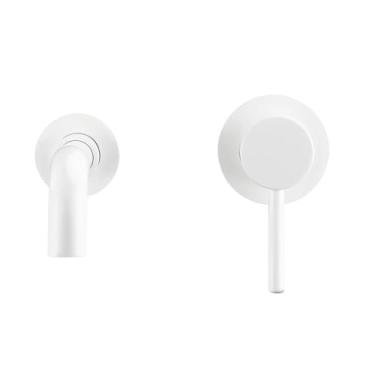 Imagem de Torneira para pia de banheiro embutida, preta, cromada, ouro rosa, latão polido escovado, alça única, água fria, 210 mm