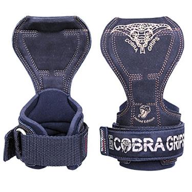 Imagem de Cobra Grips PRO Weight Lifting Gloves Heavy Duty Straps Alternative Power Lifting Hooks Best for Deadlifts Adjustable Neoprene Padded Wrist Wraps Support Bodybuilding