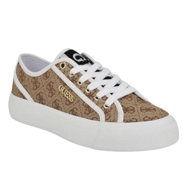 Imagem de GUESS Tênis feminino Jelexa, Bege/marrom 210, 36