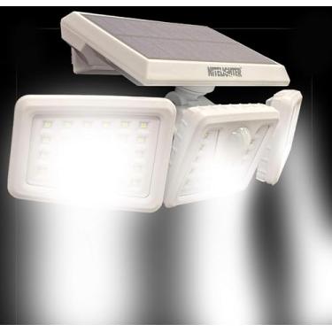 Imagem de Nightlighter Refletor de LED – Lâmpada giratória/giratória ativada por movimento 3, sem fio e fácil de instalar, luz de segurança externa ideal para entradas, passarelas e jardas, NLS650M, branca