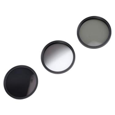Imagem de Conjunto de Filtros ND8 CPL GND, Kit de Filtro de Câmera 3 Em 1 Filtro de Densidade Neutra Filtro Polarizador Circular Filtro ND Graduado Filtros de Vidro óptico de Liga de (58MM)